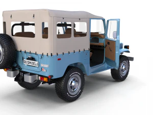 land cruiser fj 40 soft top with interior 3D Model