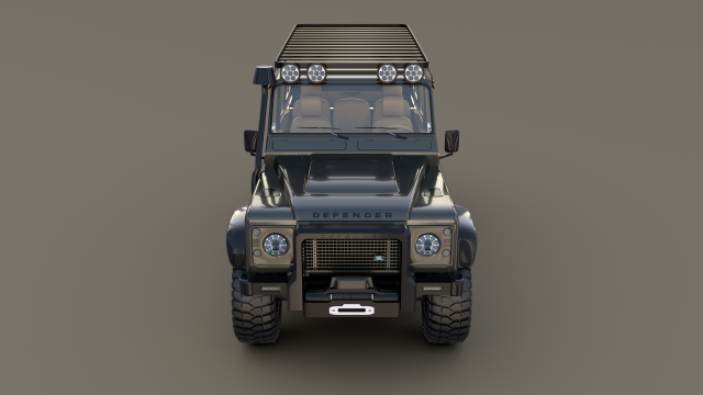 land rover defender 110 custom v1 3D Model .c4d .max .obj .3ds .fbx .stl .blend 