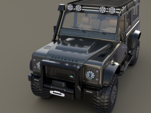 land rover defender 110 custom v1 3D Model