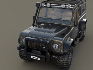 land rover defender 110 custom v1 3D Model