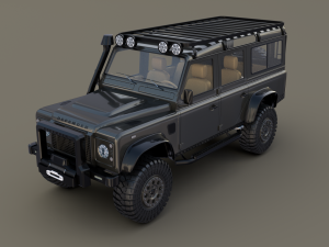 land rover defender 110 custom v1 3D Model