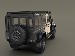 land rover defender 110 custom v1 3D Model