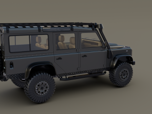 land rover defender 110 custom v1 3D Model