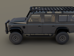 land rover defender 110 custom v1 3D Model