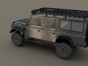 land rover defender 110 custom v1 3D Model