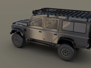 land rover defender 110 custom v1 3D Model