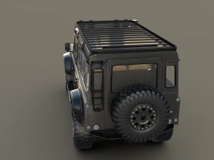 land rover defender 110 custom v1 3D Model