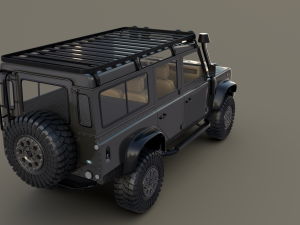 land rover defender 110 custom v1 3D Model