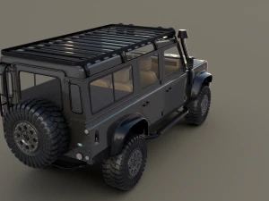 land rover defender 110 custom v1 3D Model