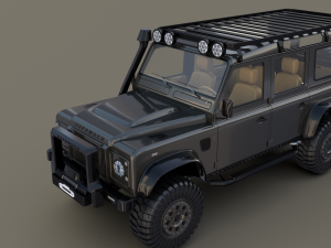 land rover defender 110 custom v1 3D Model