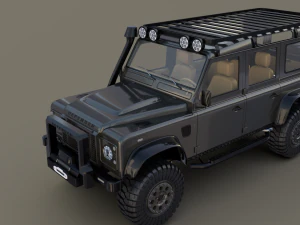 land rover defender 110 custom v1 3D Model