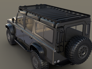 land rover defender 110 custom v1 3D Model