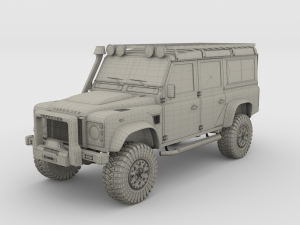 land rover defender 110 custom v1 3D Model