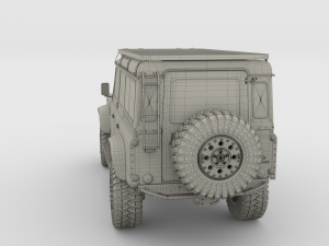 land rover defender 110 custom v1 3D Model