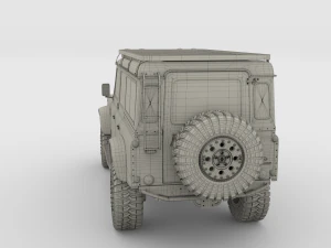 land rover defender 110 custom v1 3D Model