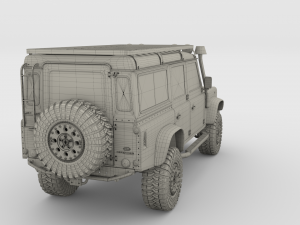 land rover defender 110 custom v1 3D Model
