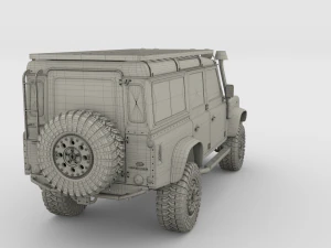 land rover defender 110 custom v1 3D Model