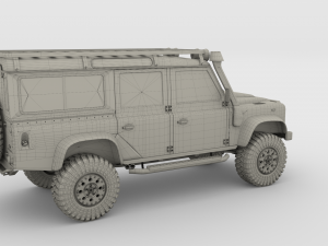 land rover defender 110 custom v1 3D Model