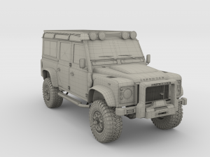 land rover defender 110 custom v1 3D Model