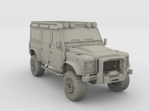 land rover defender 110 custom v1 3D Model