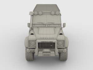 land rover defender 110 custom v1 3D Model