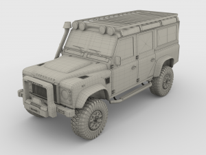 land rover defender 110 custom v1 3D Model