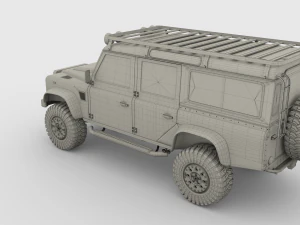 land rover defender 110 custom v1 3D Model