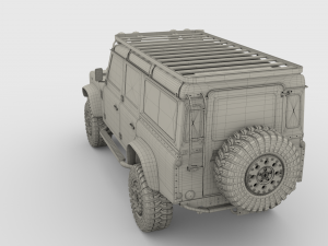 land rover defender 110 custom v1 3D Model