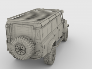 land rover defender 110 custom v1 3D Model