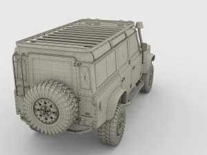 land rover defender 110 custom v1 3D Model