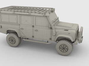 land rover defender 110 custom v1 3D Model