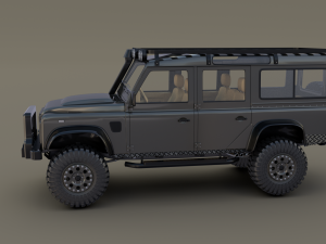 land rover defender 110 custom v1 3D Model