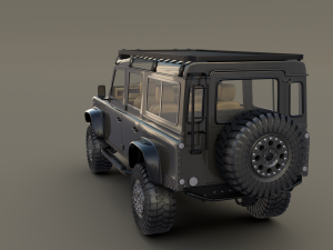 land rover defender 110 custom v1 3D Model