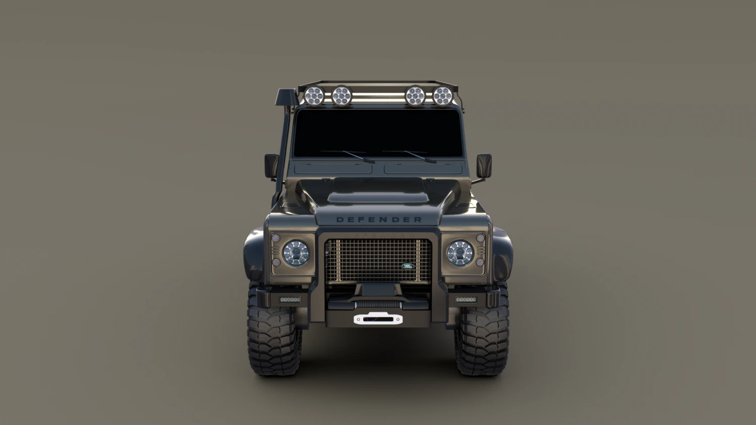 land rover defender 110 custom 3D Model .c4d .max .obj .3ds .fbx .stl .blend 