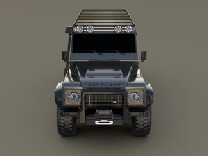 land rover defender 110 custom 3D Model