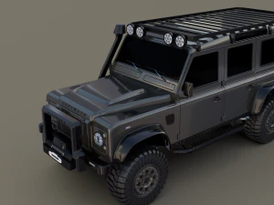 land rover defender 110 custom 3D Model