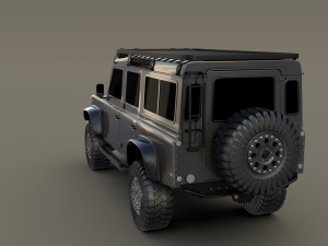 land rover defender 110 custom Modèle 3D