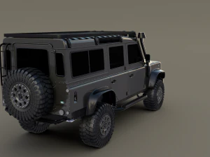 land rover defender 110 custom 3D Model