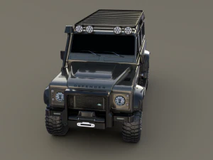 land rover defender 110 custom 3D Model