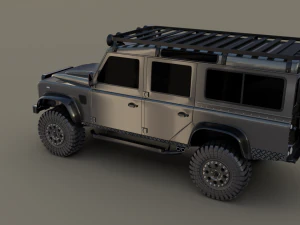 land rover defender 110 custom 3D Model