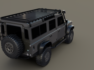 land rover defender 110 custom Modèle 3D