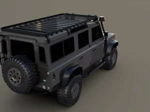 land rover defender 110 custom 3D Model