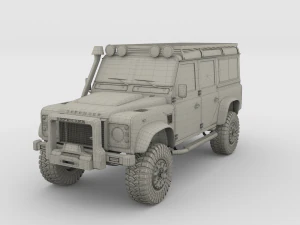 land rover defender 110 custom 3D Model