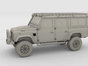 land rover defender 110 custom Modèle 3D