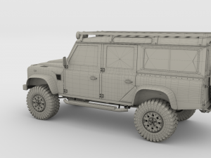 land rover defender 110 custom Modèle 3D