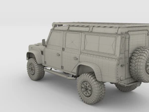 land rover defender 110 custom 3D Model
