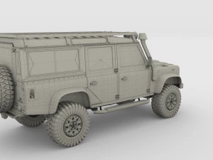 land rover defender 110 custom 3D Model