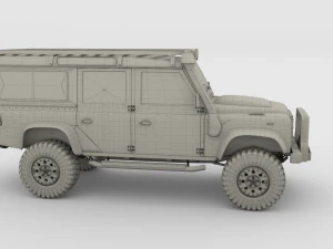 land rover defender 110 custom 3D Model