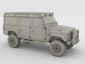 land rover defender 110 custom 3D Model