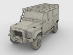 land rover defender 110 custom 3D Model